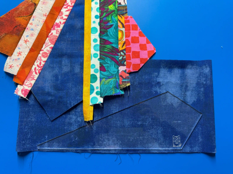 Kite template in 1/8" clear for finished 8 inch blocks