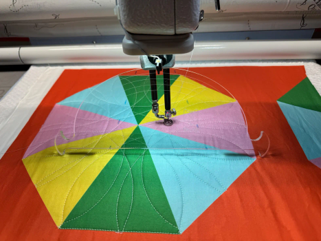 Longarm template in 1/4" clear